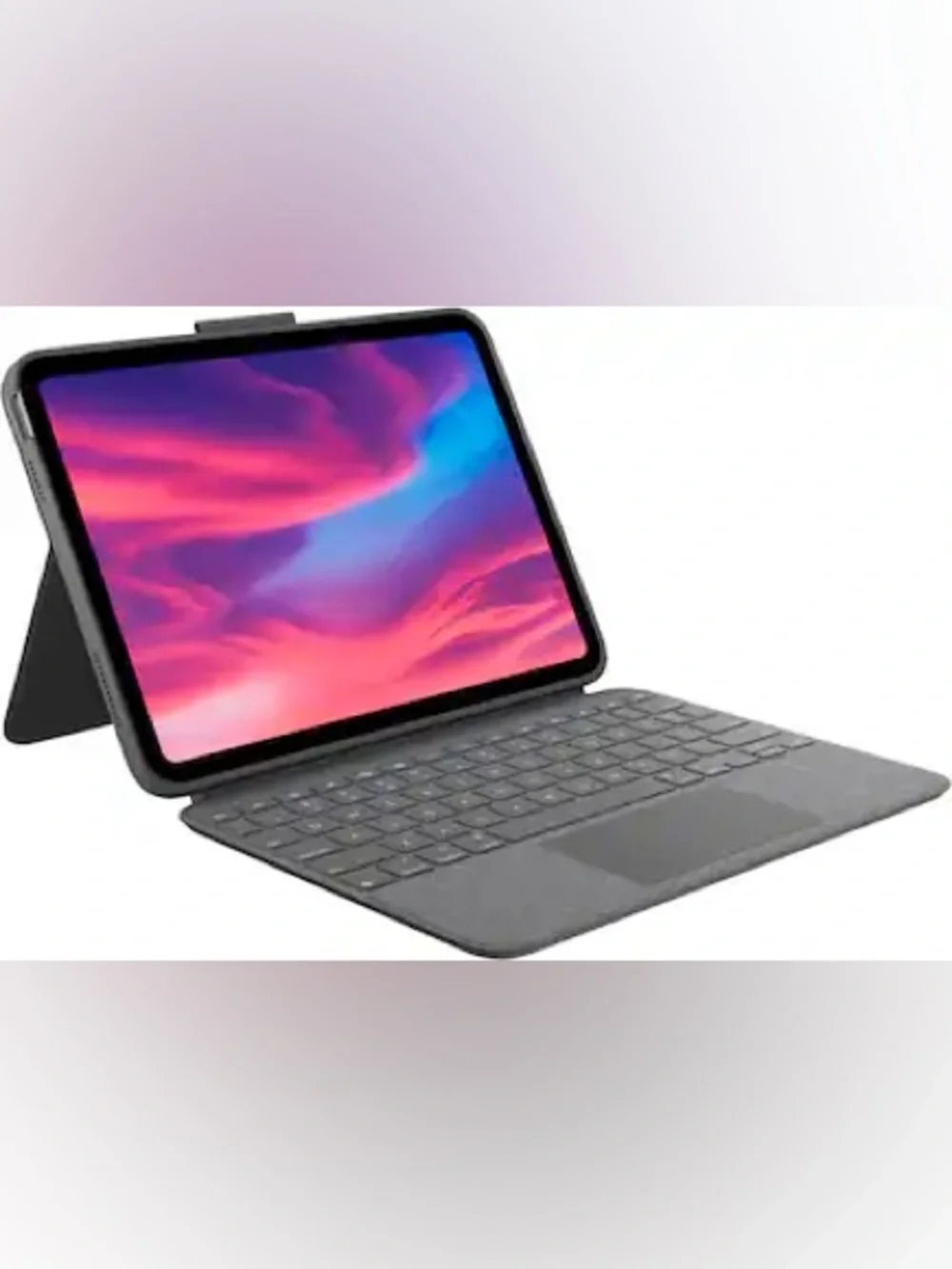Logitech Combo Touch iPad 10th Generation Gray Tablet Keyboard Case Trackpad